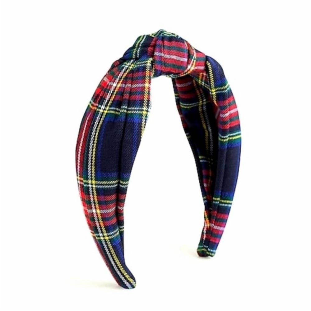J.Crew Tartan Knot headband